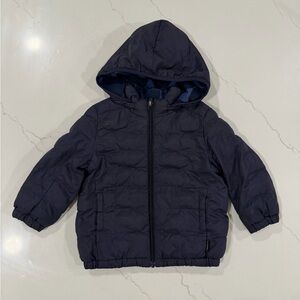 Uniqlo Navy Hooded Puffer Jacket